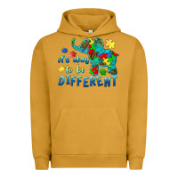 Pigment Peanut Butter it's okay to be different elephant autism awareness Urban Hoodie - BarkalooDesign