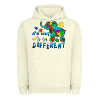 Pigment Pistachio it's okay to be different elephant autism awareness Urban Hoodie - BarkalooDesign