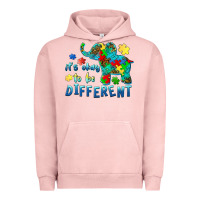 Pigment Salmon it's okay to be different elephant autism awareness Urban Hoodie - BarkalooDesign