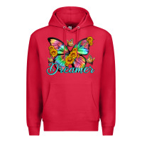 Cardinal dreamer with Butterfly and sunflowers Premium Hoodie - Artiststas