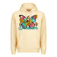 Pina Colada dreamer with Butterfly and sunflowers Premium Hoodie - Artiststas