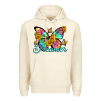 Sandshell dreamer with Butterfly and sunflowers Premium Hoodie - Artiststas
