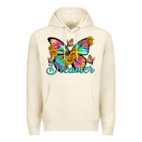 Tofu dreamer with Butterfly and sunflowers Premium Hoodie - Artiststas