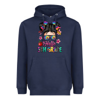 Navy hello fifth grade Heavyweight Hoodie - texasbilliewilder