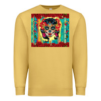 Antique Gold sugar skull tumbler 3 Premium Sweatshirt - CTS Tumbler Store