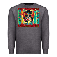 Charcoal Heather sugar skull tumbler 3 Premium Sweatshirt - CTS Tumbler Store