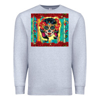 Heather Grey sugar skull tumbler 3 Premium Sweatshirt - CTS Tumbler Store