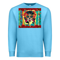 Ocean Blue sugar skull tumbler 3 Premium Sweatshirt - CTS Tumbler Store