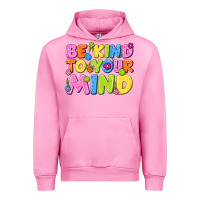 Fuchsia Pink be kind to your mind Urban Hoodie - NancyCooperArtShop