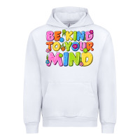 White be kind to your mind Urban Hoodie - NancyCooperArtShop