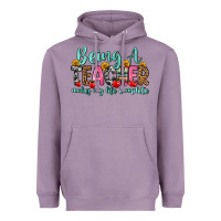 Lavender being a teacher makes my life complete Heavyweight Hoodie - Zillion Design Studio