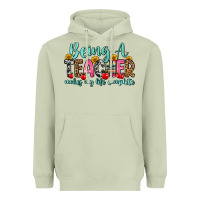 Matcha being a teacher makes my life complete Heavyweight Hoodie - Zillion Design Studio