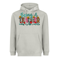 Moon Dust being a teacher makes my life complete Heavyweight Hoodie - Zillion Design Studio