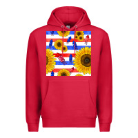 Cardinal patriotic sunflowers Premium Hoodie - BundleAndBundleShop