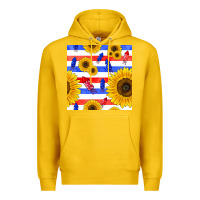 Lemon patriotic sunflowers Premium Hoodie - BundleAndBundleShop