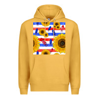 Mustard patriotic sunflowers Premium Hoodie - BundleAndBundleShop