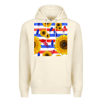 Sandshell patriotic sunflowers Premium Hoodie - BundleAndBundleShop