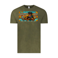 Vintage Olive rottweiler with sunflowers license plate Vintage Tee - Artiststas