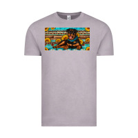 Vintage Zinc rottweiler with sunflowers license plate Vintage Tee - Artiststas