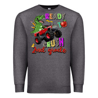 Charcoal Heather ready to crush 2nd grade Premium Sweatshirt - Zillion Design Studio