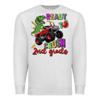 Oatmeal Heather ready to crush 2nd grade Premium Sweatshirt - Zillion Design Studio
