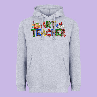 Art Teacher Heavyweight Hoodie Designed By Zillion Design Studio