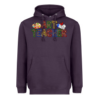 Plum art teacher Heavyweight Hoodie - Zillion Design Studio