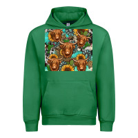 Emerald long haired shaggy cow western Urban Hoodie - Jasminsmagicworld