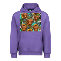 Tulip long haired shaggy cow western Urban Hoodie - Jasminsmagicworld