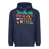 Navy teaching my tribe Heavyweight Hoodie - Zillion Design Studio