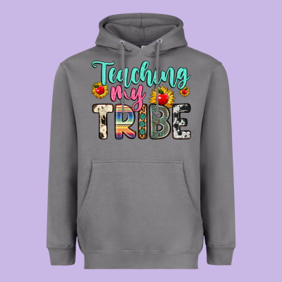 Teaching My Tribe Heavyweight Hoodie Designed By Zillion Design Studio