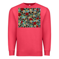 Sugar Skulls Roses Tumbler 3 Premium Sweatshirt | Teevron