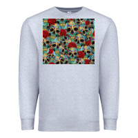 Heather Grey sugar skulls roses tumbler 3 Premium Sweatshirt - CTS Tumbler Store