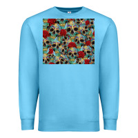 Ocean Blue sugar skulls roses tumbler 3 Premium Sweatshirt - CTS Tumbler Store