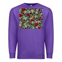 Purple sugar skulls roses tumbler 3 Premium Sweatshirt - CTS Tumbler Store