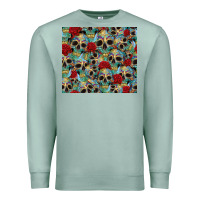 Seafoam sugar skulls roses tumbler 3 Premium Sweatshirt - CTS Tumbler Store