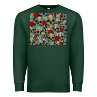 Sports Green sugar skulls roses tumbler 3 Premium Sweatshirt - CTS Tumbler Store