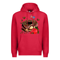 Cardinal donut strawberry and usa flag Premium Hoodie - AdoDesignShop