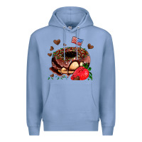 Colony Blue donut strawberry and usa flag Premium Hoodie - AdoDesignShop