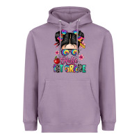 Lavender hello first grade Heavyweight Hoodie - texasbilliewilder