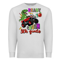 Dove Grey ready to crush 3th grade Premium Sweatshirt - Zillion Design Studio