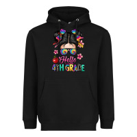 Black hello fourth grade Heavyweight Hoodie - texasbilliewilder