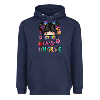 Navy hello fourth grade Heavyweight Hoodie - texasbilliewilder