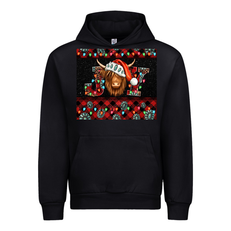 Joy Shaggy Cow Christmas Urban Hoodie by Jasminsmagicworld | Teevron
