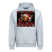 Heather Grey joy shaggy cow christmas Urban Hoodie - Jasminsmagicworld