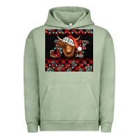 Pigment Oil Green joy shaggy cow christmas Urban Hoodie - Jasminsmagicworld