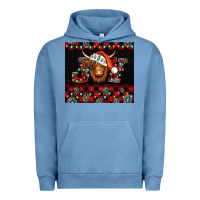 Pigment Pebble Blue joy shaggy cow christmas Urban Hoodie - Jasminsmagicworld