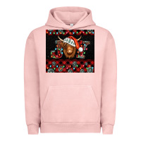 Pigment Salmon joy shaggy cow christmas Urban Hoodie - Jasminsmagicworld