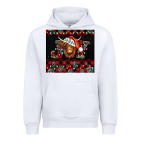 White joy shaggy cow christmas Urban Hoodie - Jasminsmagicworld