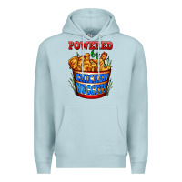 Blue Mist powered by chicken nuggets Premium Hoodie - AdoDesignShop